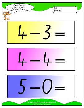 İşlemler yaprak test